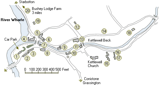 Map of Kettlewell Village